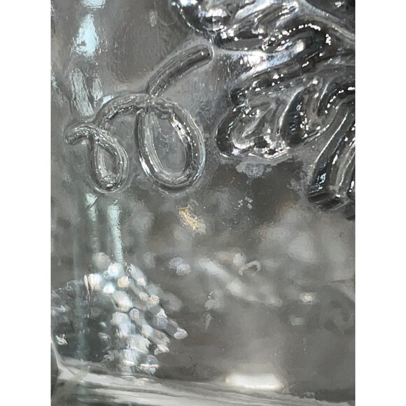 Vintage Punchbowl Glasses Used Matching Set of 2 Grapevines - Picture 6 of 16